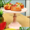 Kök, matbar hem trädgårdsmetal järnkaka stativ rund pedestal dessert hållare cupcake display rack baksida för födelsedag bröllop del