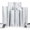 Sacchetto con cerniera in alluminio Stand Up Buste per imballaggio alimentare Sacchetti richiudibili per caffè snack