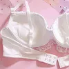 NXY sexy setCute Style Japonais Ciel Bleu Plaid Soutien-Gorge Culotte Ensemble Underwire Doux Sous-Vêtements Intimes Kawaii Lolita Dentelle Sexy Lingerie 1127