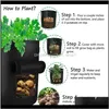 Planters Pots Supplies Patio, Lawn & Drop Delivery 2021 Plant Grow Home Potato Pot Greenhouse Vegetable Growing Bags Moisturizing Jardin Vert