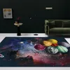 Universe Star Sky 3D Carpet Coffee Table Rug Living Room Space Planet For Children Bedroom Bedside Mat Washable 220301