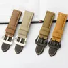 22/24/26mm Retro Buntes italienisches Vintage-Uhrenarmband aus echtem Leder mit Dornschließe für Panerai-Uhr PAM Man mit Werkzeug