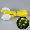 LED Flash Shellaces Light Up Glow Night Luminous Shoe Cooms Party Favor Hip-Hop Dansen Fietsen Wandelen Schaatsen 3 Modi 7 Kleuren Knipperende Shoestrings JY0903