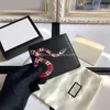 Carteiras curtas de designers clássicos de luxo de alta qualidade para mulheres couro real pvc titular do cartão de crédito carteira feminina com caixa 11 cm * 9 cm