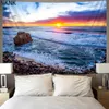 Tapisseries NKNK Plage Tapisserie Arbres Mur Art Paysage Maison Tapisseries Suspendus Boho Décor Sorcellerie Imprimé