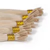 16 24 613 Stick Hair Human Platinum Blonde TangleFree I Tip Pre Bonded Keratinhair Extensions 0 8g S 100S Pack