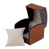 Fashion Watch Boxes Durable Faux Leather Watches Cases Storage Organizer Bracelet Bangle Jewelry Box with Pillow Package Case