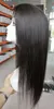 Brazilian Straight Lace Closure Human Hair Wigs for Women Pre Plucked 4x4 Top T Part Wig
