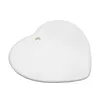 Blank White Sublimation Ceramic pendant Creative Christmas ornaments Heat transfer Printing DIY heart round decor DH9455