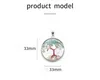 Arbre de Vie Pierre Naturelle Collier Pendentif Cristal Oeil de Tigre Rond Verre Terrarium Colliers pour Femmes Enfants Mode Bijoux Will et Sandy