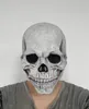 NUOVO Casco maschera teschio a testa intera di Halloween con mascella mobile intero aspetto realistico Maschere di teschi spaventosi in lattice 3D per adulti RRB10602