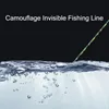 Ligne de pêche lisse Camouflages invisibles 500 m Super Strong Strong Nylon PE tressé 8-80LB Baisse multifilamentaire
