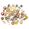 50pcs European Bead Safety Chain Bead Charm European Bead Fit for Pandora Bracelets Mix color 1135 T2