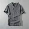 Men's Clothing Large Size Tracksuit Husband 2021 Summer Suit Linen t-shirt Fashion Male Set Chinese Style 8XL 9XL plus Two Piece Y0831