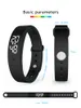 V9 Température corporelle Bracelets intelligents Bracelet Moniteur Thermomètres Alarme de vibration Montre Smartband Fitness Bluetooth Bande étanche Meilleure qualité