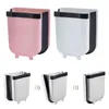 5/9L poubelle pliante cuisine ordures pliable voiture poubelle murale peut salle de bain toilette stockage seau 211222