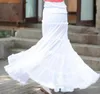 Summer Women Skirt Linen Cotton Vintage Long Skirts Elastic Waist Boho Maxi 210621