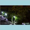 Dekorasyonlar Veranda Ev Güneş Güç Bahçe Işıkları Elmas Şekli Su Geçirmez Peyzaj Yolu Gece Lambaları Çim Hafif LJJK1531 DOLDUR DELIV