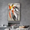 Linha colorida cartazes e impressões imagem abstrata pintura em tela arte da parede para sala de estar decoração casa sem moldura3055