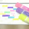Highlighters School Highlighter Pen Set 6 Color Oblique Head Check Liner Marker For Office Kids Study