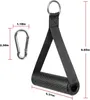 Pair Gym Resistance Bands Handles With TPR Waffle Grip Heavy Duty Fitness Carabiners Home Strength Training Stretching Accessories