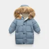 大きな襟の少年の女の子とコートをコートする子供カモフラージュフード付き冬のジャケットベイビーボーイズカジュアルアウトウェアキッズデザイン2683766
