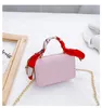 Designer girls handbags kids letter floral silk Scarves Chain messenger bags luxury children embossing one shoulder Bag fashion mini purse F141