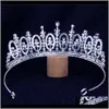 Clips & Barrettes Jewelry Drop Delivery 2021 Luxury Princess Crown Fashion Bridal Hair Tiaras Classic Design Wedding Accessories Elegant For