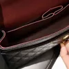 高級革の女性のハンドバッグ高品質のファッションランダムオンドリチェーンショルダーバッグ牛ランプ腕時計gign flap bag