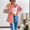 Women's Suits & Blazers Woman Sweet Loose Candy Blazer 2021 Spring Casual Female Basic Long Sleeve Jackets Ladie Fashion Solid Oversized Out