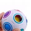 pop it fidget squishy toy ball Wholesale New Strange-shape Magic Cube Toy Desk Toy Anti Stress Rainbow Ball Football Puzzles Reliever