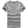 Man T Shirt Bomull Tshirt Homme Handsome Knappskjorta Kortärmad T-shirt Män Slim Fit Brand Kläder Casual Summer T-shirt 210716