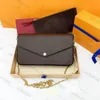 حقائب كتف نسائية عالية الجودة مصممون فاخرون مع صندوق ماركة POCHETTE FELICIE سلسلة محفظة كروسبودي حقائب يد المحافظ رسول حقائب اليد الشهيرة محفظة مجانية