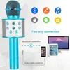 WS858 Portable Bluetooth karaoke DJ Microphone Wireless Professional Home KTV microphone Handheld Microphone