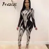 مثير الترتر بذلة المرأة طويلة الأكمام bodycon رومبير الصيف الخريف حزب clubwear بريق playsuits الشارع الشهير macacao feminino 210520