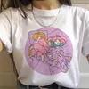 FIXSYS原宿ウルシャンTシャツ90 S FUNNY BLACK Tシャツ審美猫アニメ女性女性T​​シャツカワイイトップスTEE X0527