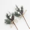 NEWChristmas Tree Decoration Simulation Cedar Berries Bouquet Home Decor Xmas Ornaments Ormosia Bouquets DIY garland Pine Cone LLE9083