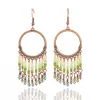 Beads Dangle Drop Tassel Earrings Vintage Round India Boho Ethnic for Women Female Hanging Jewelry Accessories