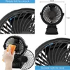 USB Mini Stroller Desk Fan Clip On Fan Rechargeable Portable Desktop Table Fans, 360° Rotation for Kids Baby PushChairs Bed Office