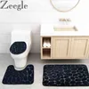 Thicken Flanel Badkamer Tapijt Toilet Tapijten 3D Cobble Embossing Bath Mats Badkamer Antislip Tapijt Matten Toiletvloers Matten 211109