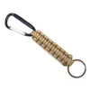 Portachiavi da esterno Anello da campeggio Moschettone Paracord Corda da campeggio Kit di sopravvivenza da campeggio Strumenti apribottiglie con nodo di emergenza