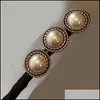 Hair Aessories Baby, Kids & Maternity Pearl Hairpin For Women Metal Simple Statement Jewelry Crystal Rhinestone Gifts Drop Delivery 2021 Ov2
