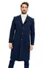 Vestes pour hommes Dewberry Male Navy Blue Overcoat-1020001 P8363..