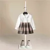 1-5 Jahre Herbst Mädchen Kleid Baumwolle Langarm Kinder Kleid Marke Druck Kinder Kleider für Mädchen Mode Mädchen Kleidung 211224