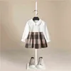 1-5years Autumn Girl Dress Cotton Long Sleeve Children Dress Brand Print Kids Dresses for Girls Fashion Girls Clothing 211224