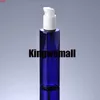 300 st/parti nyaste kapacitet 200 ml husdjur rund blå flaska med presspump för lotion kosmetisk förpackning fbj30good qty