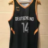 Nikivip Dirk Nowitzki #14 Bundesrepublik Deutschland Team Allemagne imprimer PERSONNALISÉ n'importe quel numéro de nom 4XL 5xl 6XL jersey
