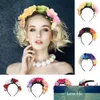 Pałąk Kostium Róża Kwiat Korona Meksykańska Symulacja Rose Flower Garland Photo Rekwizyty Wedding Christmas Hairbands Cena fabryczna Ekspert Jakość projektu