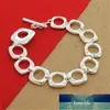 Novo 925 pulseira de prata Pulseira de círculo para mulher moda jóias presente de fábrica preço especialista qualidade Último estilo status original