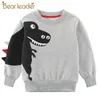 Bear Leader Kids Dinosaurs Sweatshirts Cotton Winter Autumn Baby Boys Girls T Shirts All Printed Animals T Shirts for Boy Kid 210708